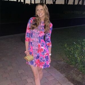 Lilly Pulitzer Ophelia Swing Dress In A Holidaze Size L